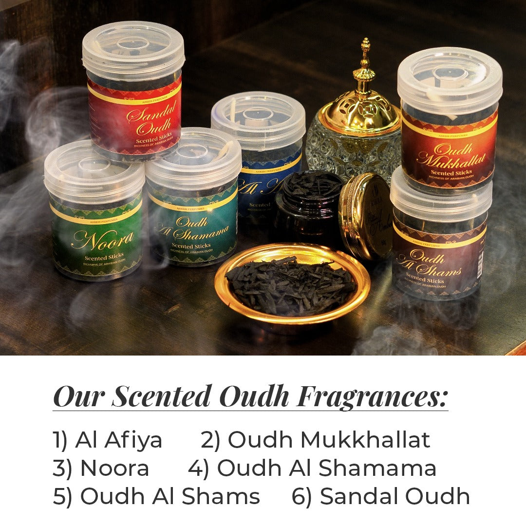 Fridaycharm Bakhoor Oudh Mukhallat Scented Fragrance Sticks