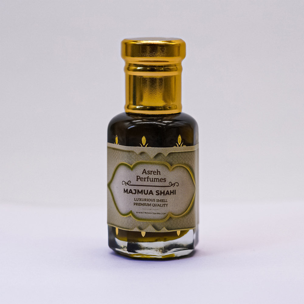 Shamamatul Amber, Mukhallat Abyaz &amp; Majmua Shahi 12ml each, pack of 3 - Asreh Premium Quality Attar