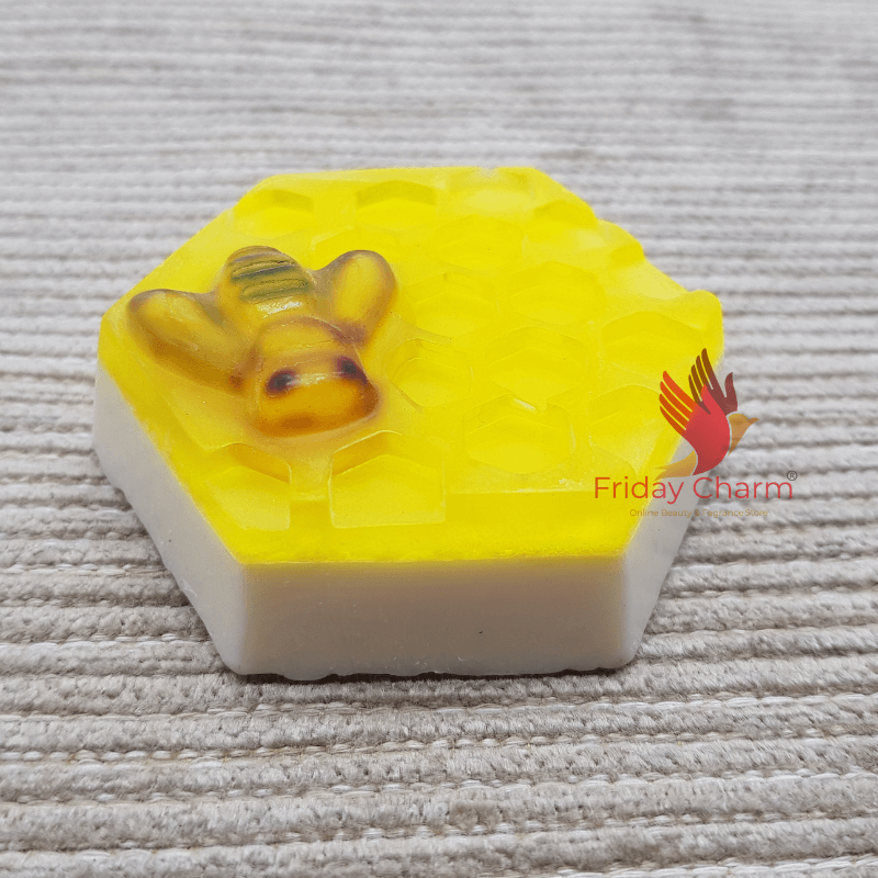 Organic Honeycomb shaped HONEY SAFFRON Soap
