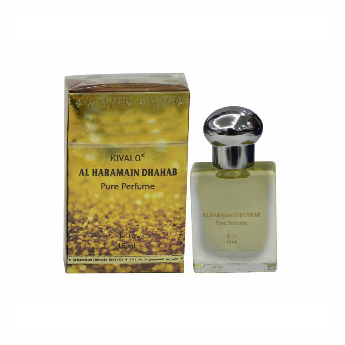 Al Haramain Million & Dhahab Fragrance Pure Original Roll on Perfume Oil Pack of 2 (Attar) - 2 x 15 ml