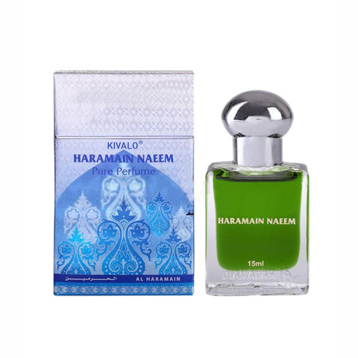 Al Haramain Naeem &amp; Mukhallath Fragrance Pure Original Roll on Perfume Oil Pack of 2 (Attar) - 2 x 15 ml