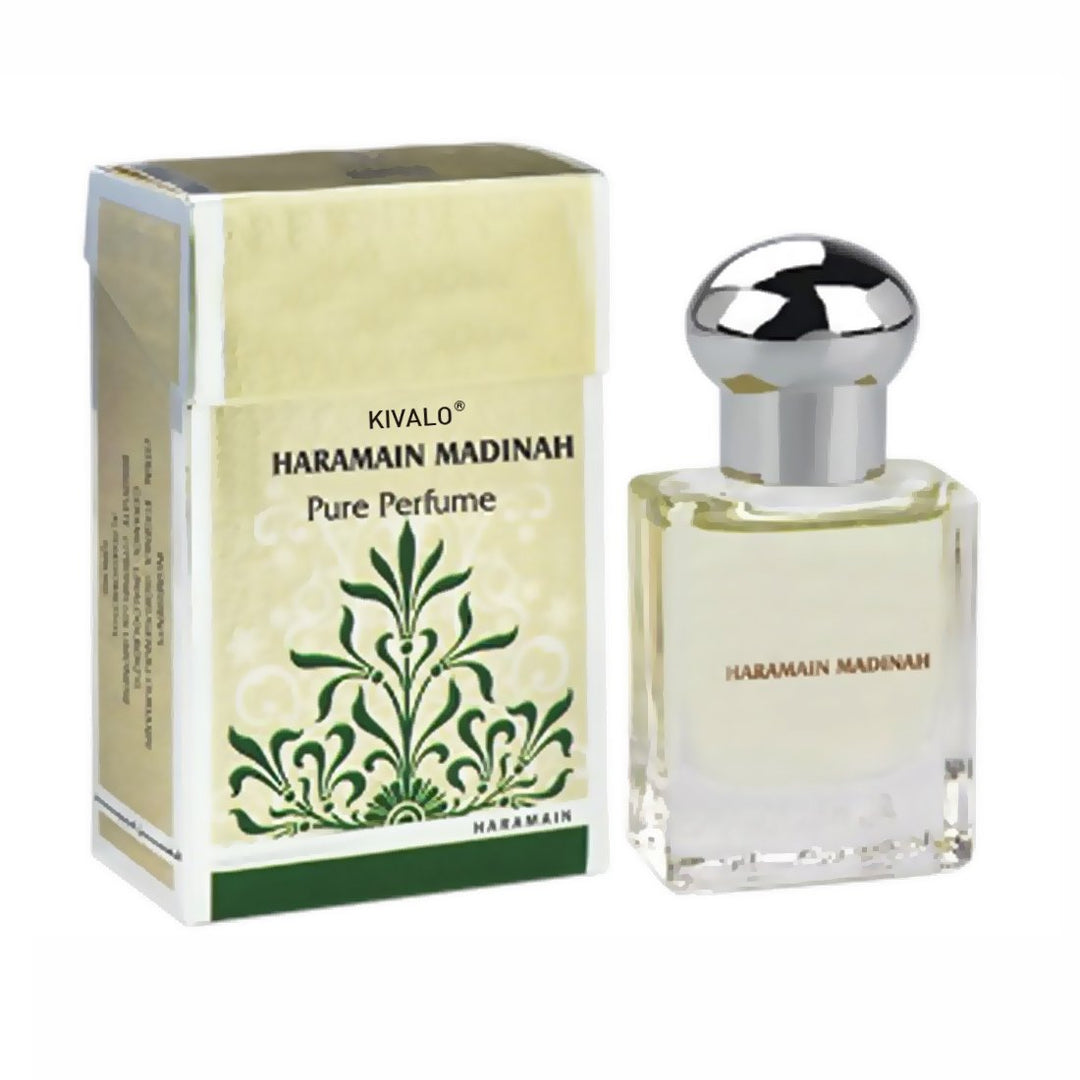 Al Haramain Madinah &amp; Badar Fragrance Pure Original Roll on Perfume Oil Pack of 2 (Attar) - 2 x 15 ml