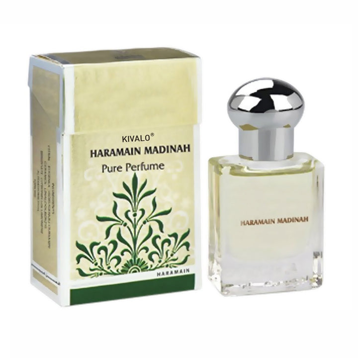 Al Haramain Madinah &amp; Badar Fragrance Pure Original Roll on Perfume Oil Pack of 2 (Attar) - 2 x 15 ml