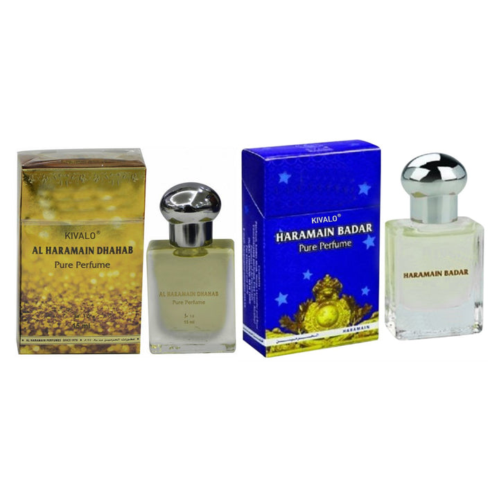 Al Haramain Badar &amp; Dhahab Roll on Pack of 2 Attar - 2 x 15ml