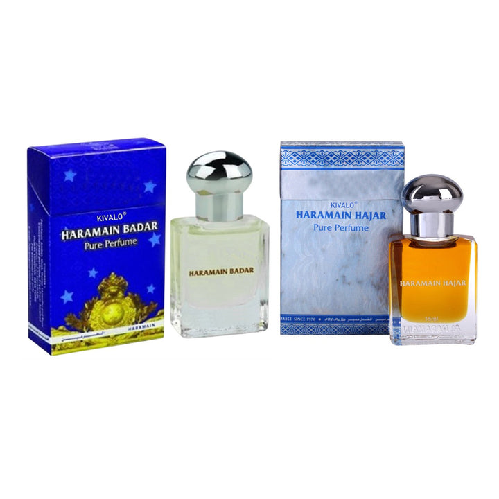 Al Haramain Badar &amp; Hajar Roll on Pack of 2 Attar - 2 x 15ml