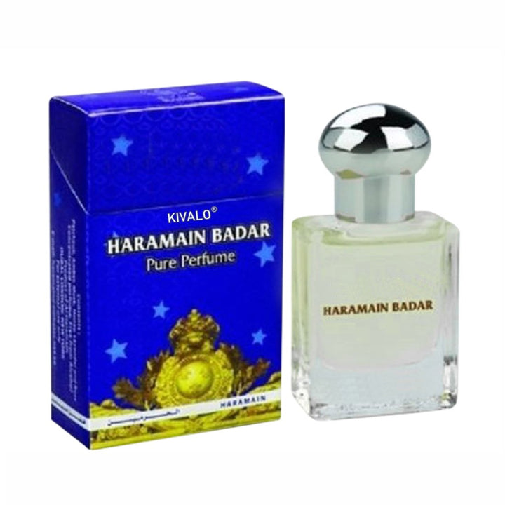 Al Haramain Madinah &amp; Badar Fragrance Pure Original Roll on Perfume Oil Pack of 2 (Attar) - 2 x 15 ml