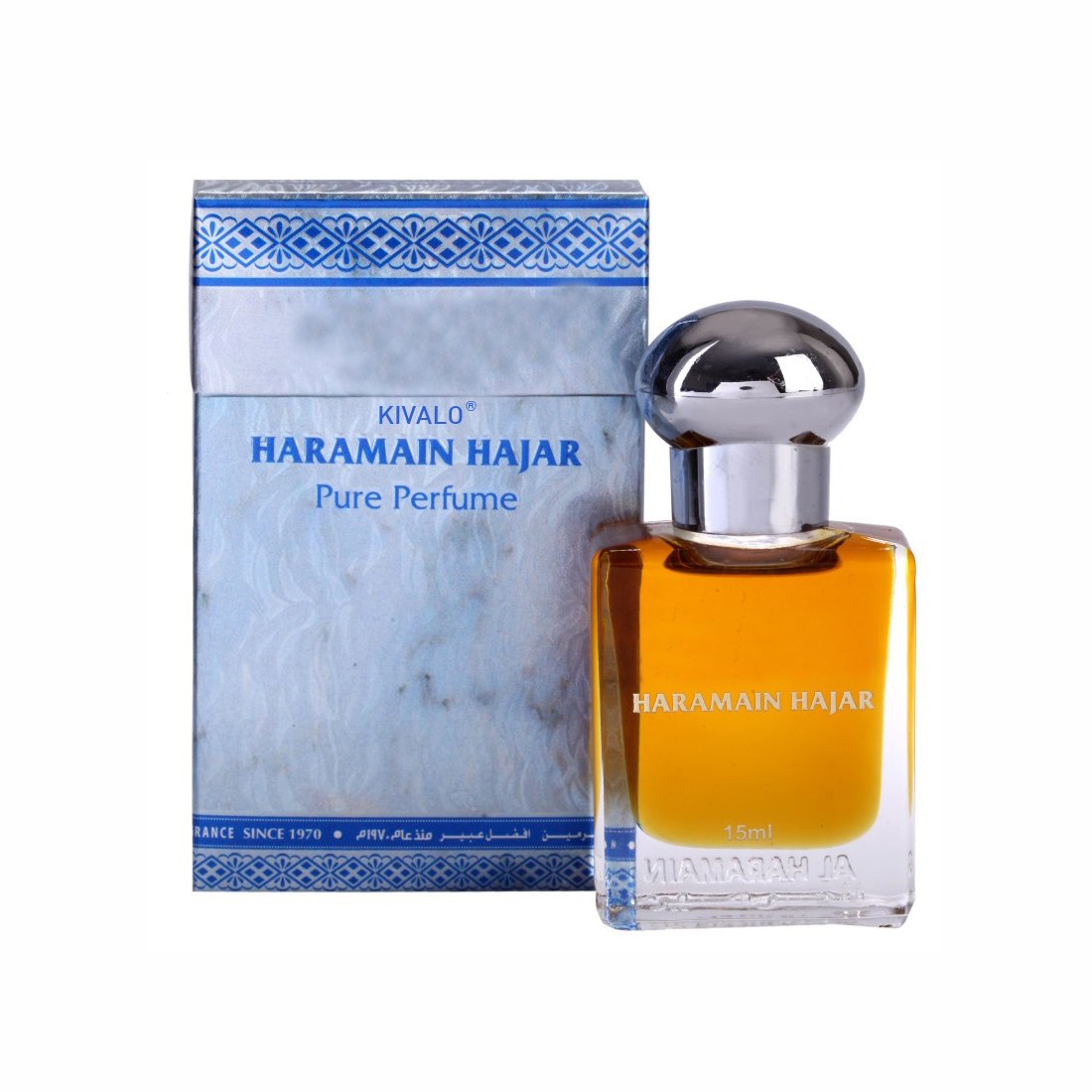 Al Haramain Hajar & Million Fragrance Pure Original Roll on Perfume Oil Pack of 2 (Attar) - 2 x 15 ml