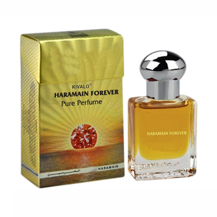Al Haramain Dhahab &amp; Forever Fragrance Pure Original Roll on Perfume Oil Pack of 2 (Attar) - 2 x 15 ml