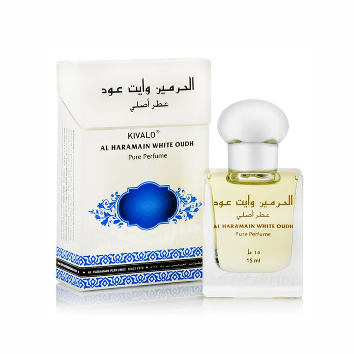 Al Haramain White Oudh &amp; Amber Pack of 2 Attar- 2 x 15ml