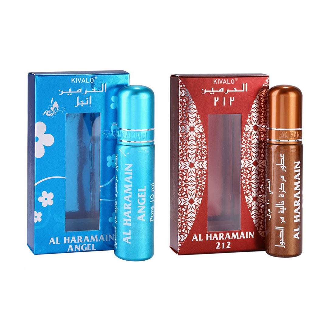 Al Haramain Anjel &amp; 212 Roll On Attar Pack of 2 x 10ml