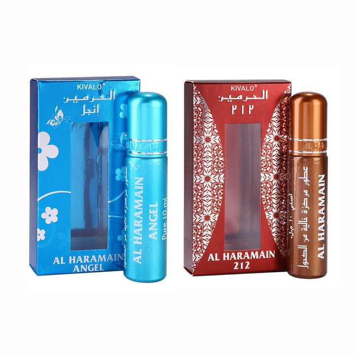 Al Haramain Anjel &amp; 212 Roll On Attar Pack of 2 x 10ml
