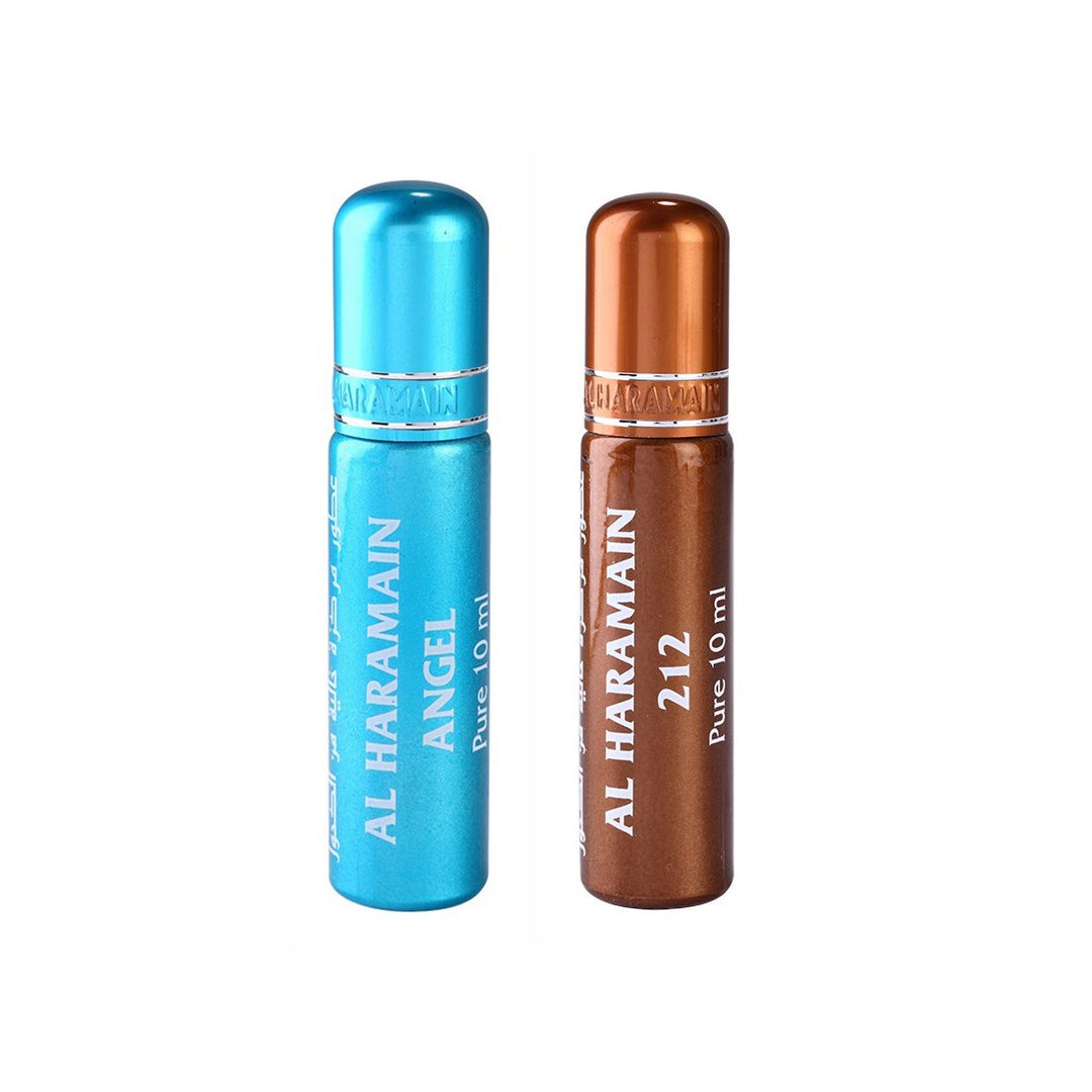 Al Haramain Anjel &amp; 212 Roll On Attar Pack of 2 x 10ml