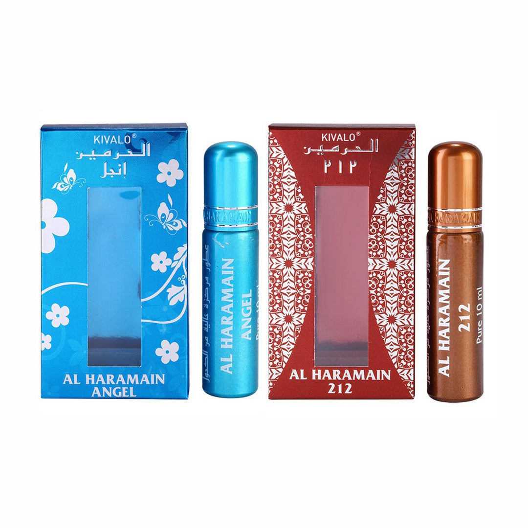 Al Haramain Anjel &amp; 212 Roll On Attar Pack of 2 x 10ml