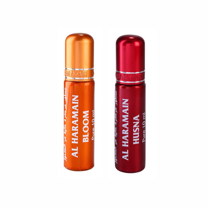 Al Haramain Bloom &amp; Husna Roll On Attar Pack of 2 x 10ml