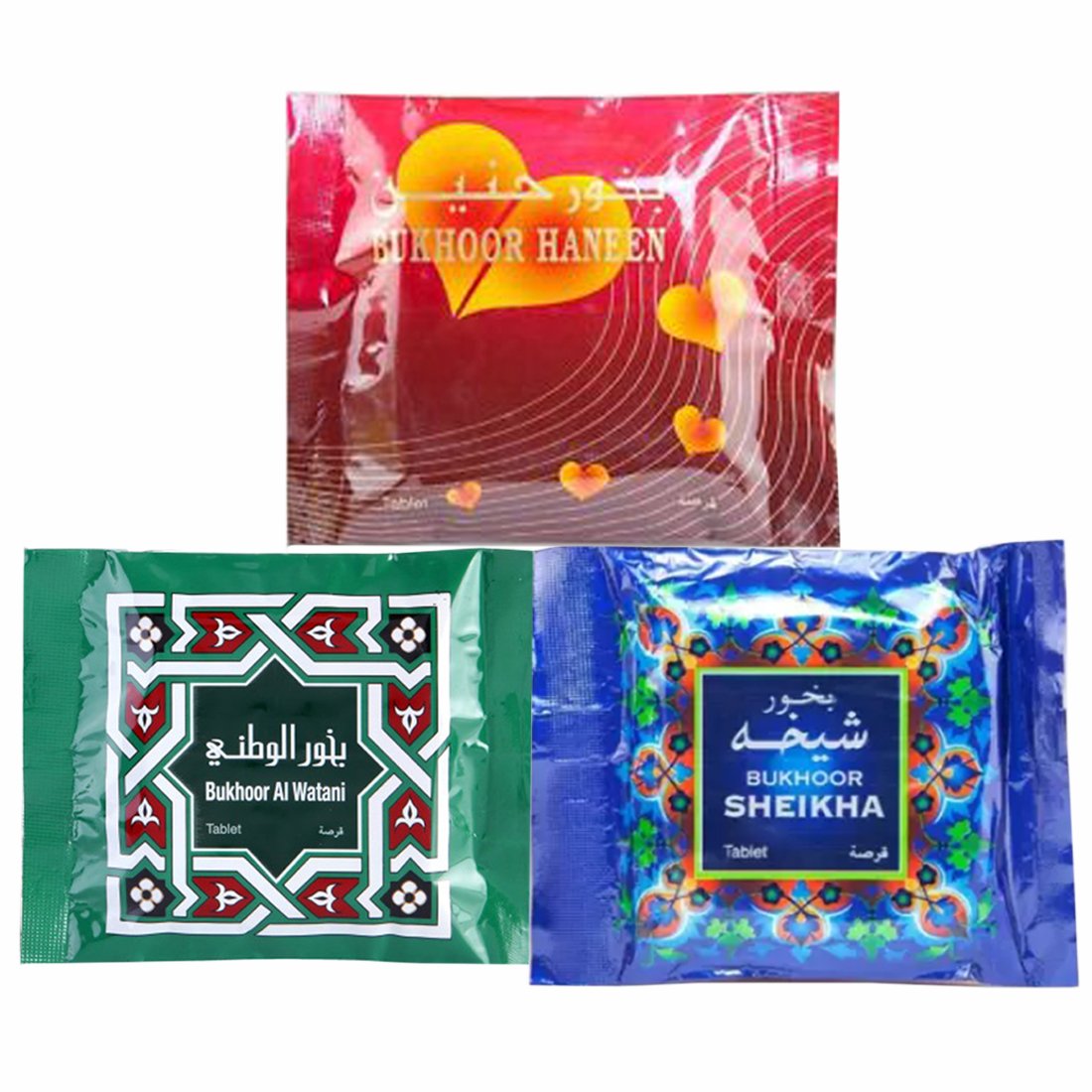 Al Haramain Bukhoor Haneen, Sheikha & Watani For Bakhoor Burners  Paste Pack of 3