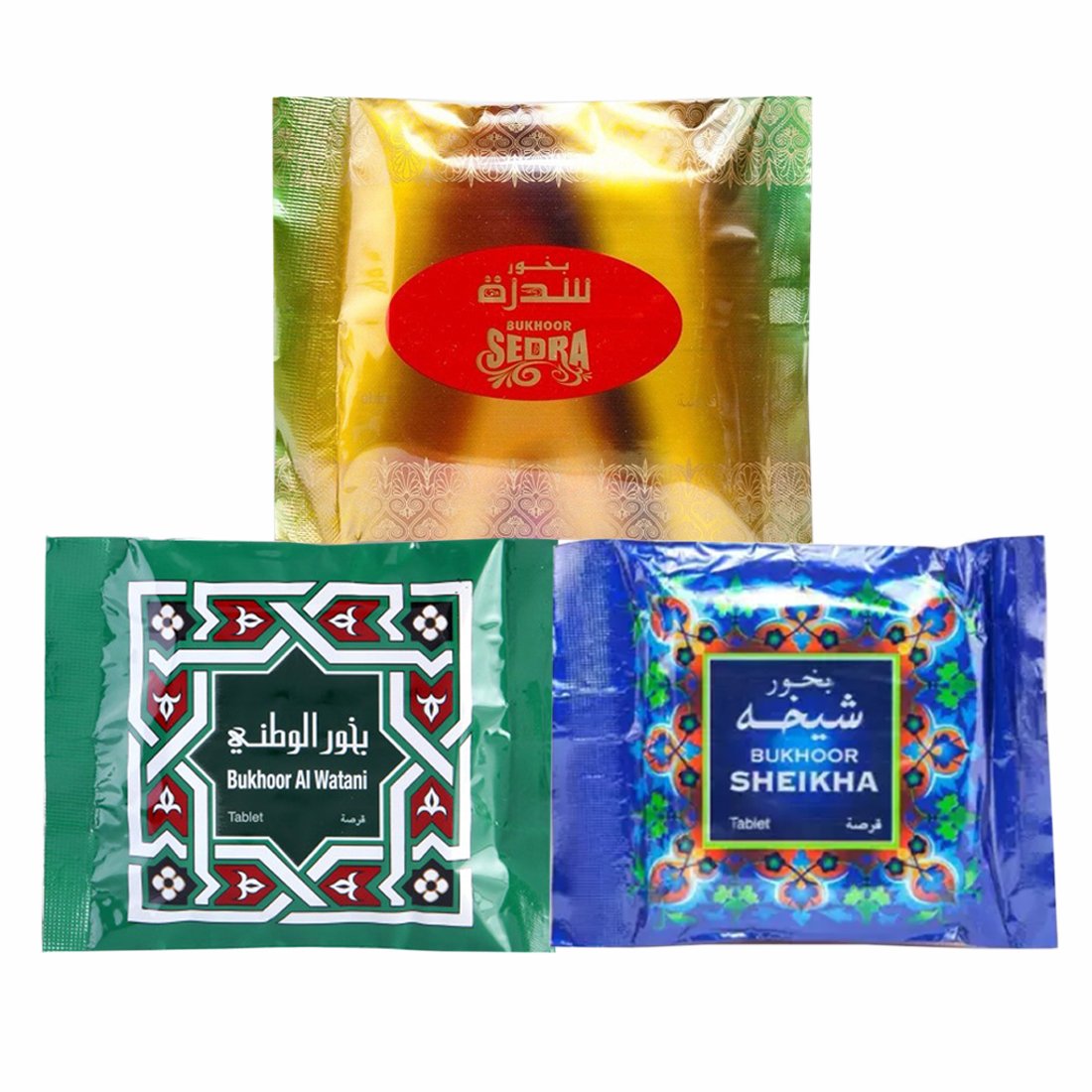 Al Haramain Bukhoor Sheikha, Sedra & Watani Bakhoor Burners Fragrance Paste Pack Combo of 3
