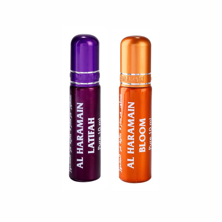 Al Haramain Latifah &amp; Bloom Fragrance Pure Original Roll On Attar Combo Pack of 2 x 10 ml