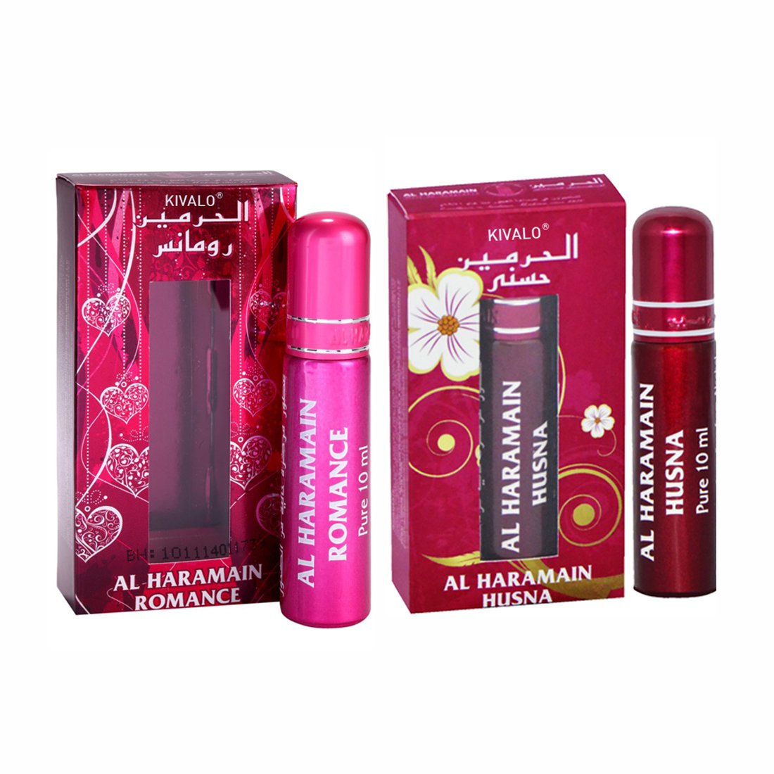 Al Haramain Romance & Husna Roll On Attar 10 ml Pack of 2