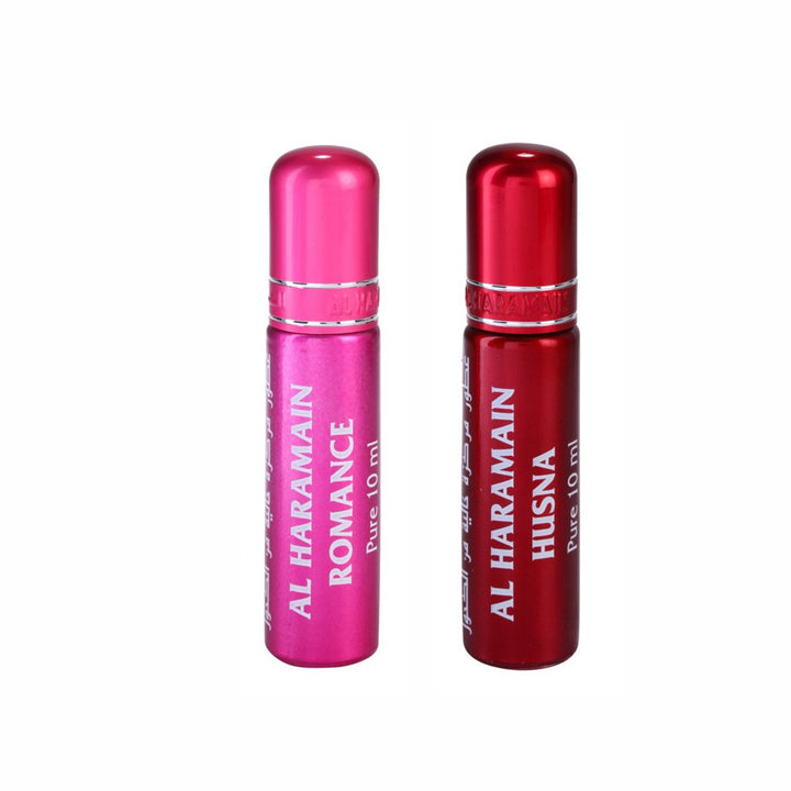 Al Haramain Romance &amp; Husna Roll On Attar 10 ml Pack of 2
