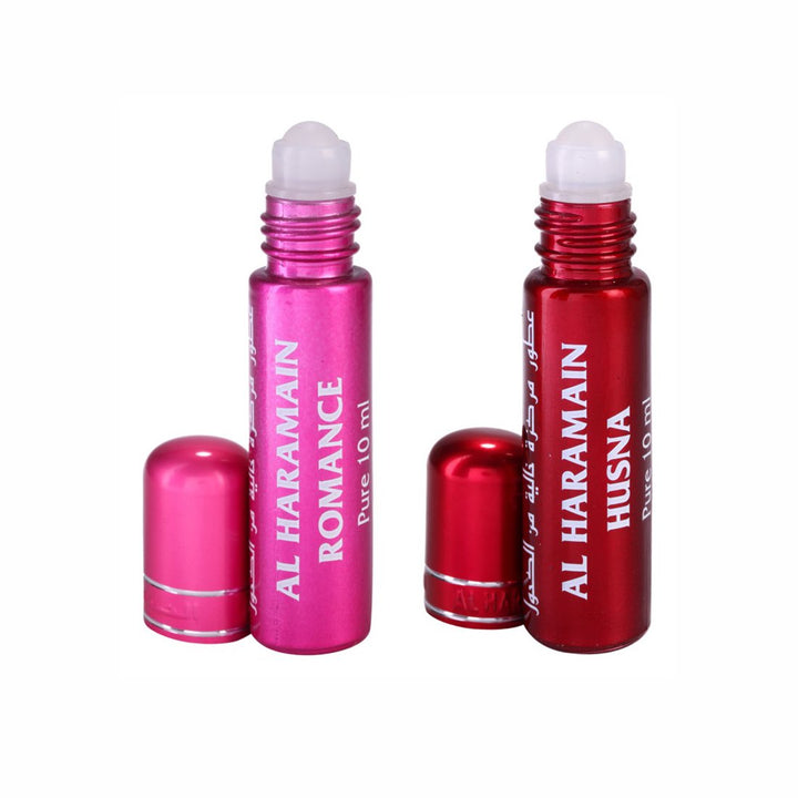 Al Haramain Romance &amp; Husna Roll On Attar 10 ml Pack of 2
