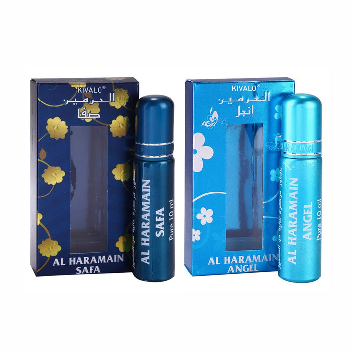 Al Haramain Safa &amp; Angel  Roll On Attar 10 ml Pack of 2
