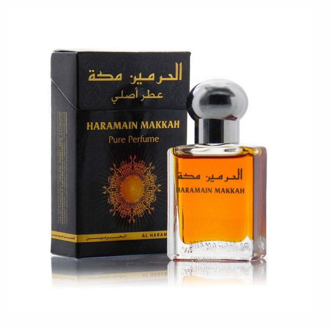 Al Haramain Makkah &amp; Hajar Fragrance Pure Original Roll on Perfume Oil Pack of 2 (Attar) - 2 x 15 ml