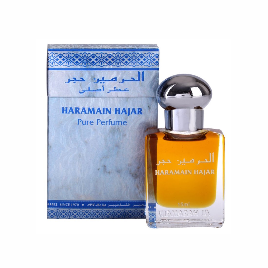 Al Haramain Firdous & Hajar Fragrance Pure Original Roll on Perfume Oil Pack of 2 (Attar) - 2 x 15 ml