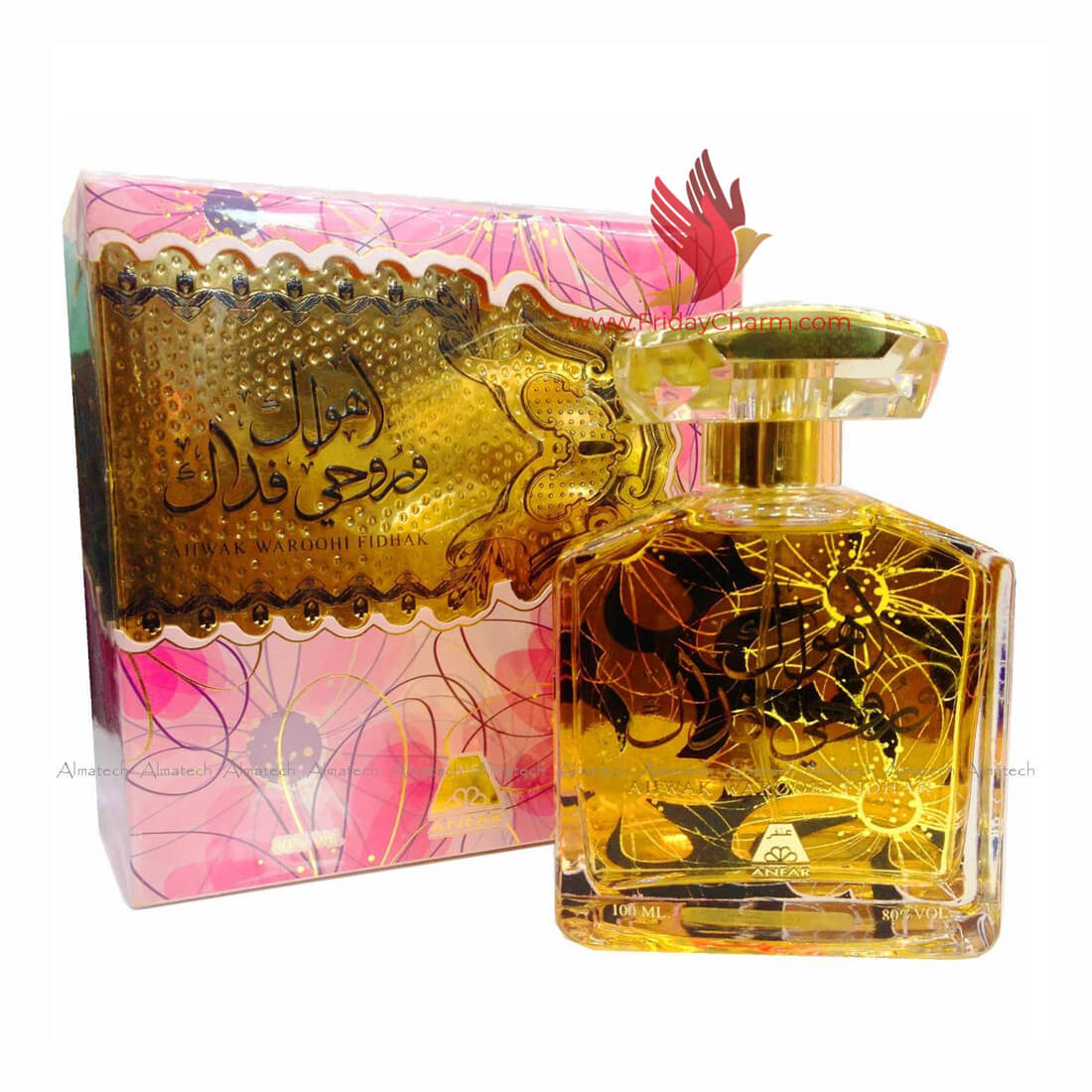 Anfar Ahwak Waroohl Fidha Oud Perfume For Men