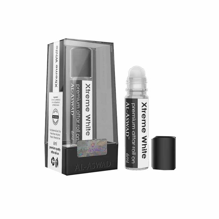 Al Aswad Extreme White Roll On Attar (Pack of 3)