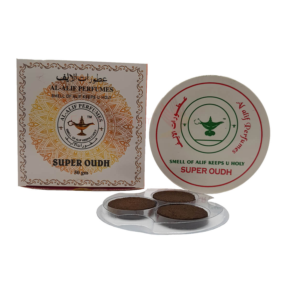 Al Alif Super Oudh Bakhoor Coin Home Fragrance - 50g