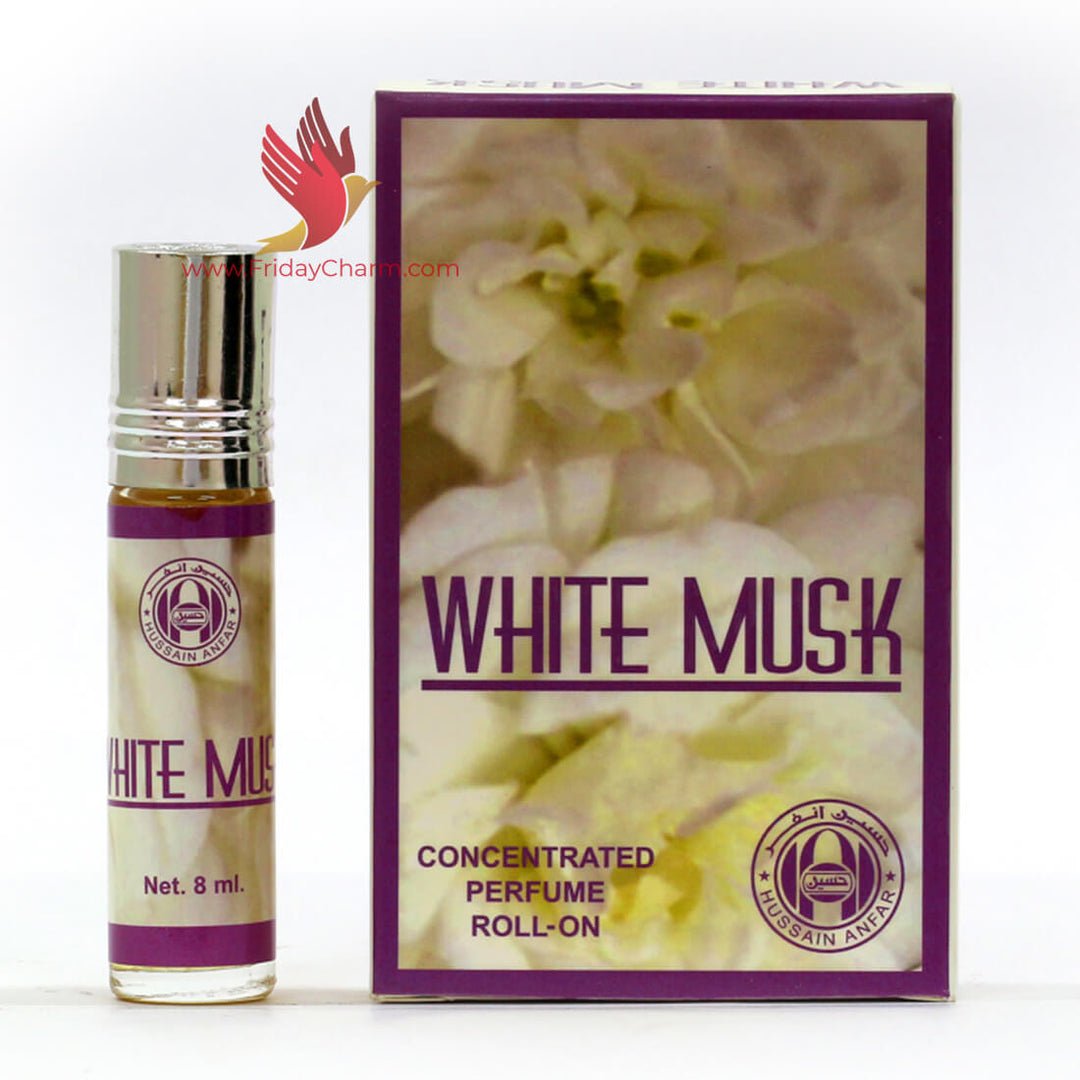 Anfar Dirham, White Musk &amp; Mubhakar Roll On Attar  Pack Of 3 - 8ml