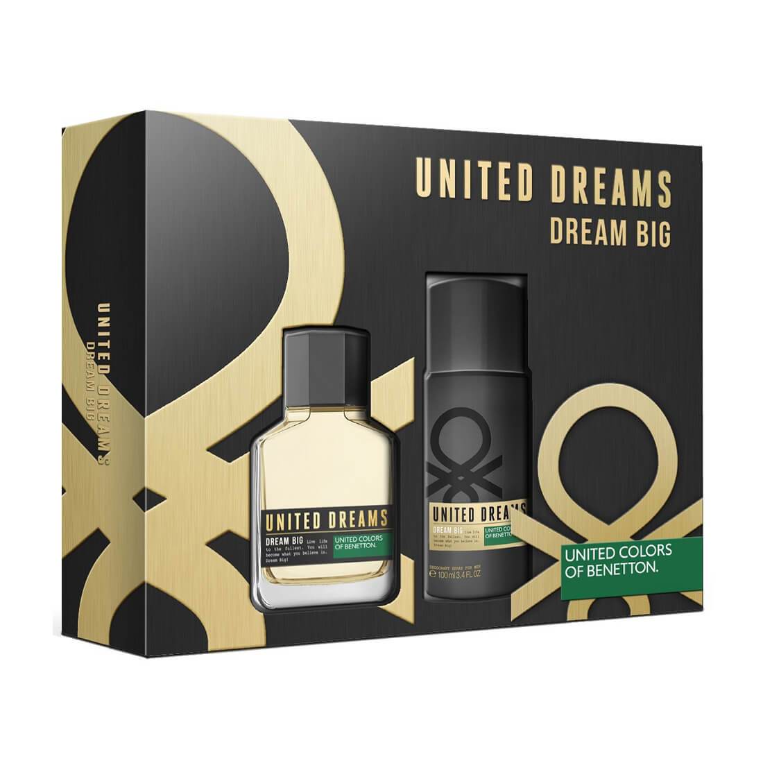 United Colors of Benetton Big Perfume Gift Set for Men EDT 100ml + Deodorant Spray 150ml