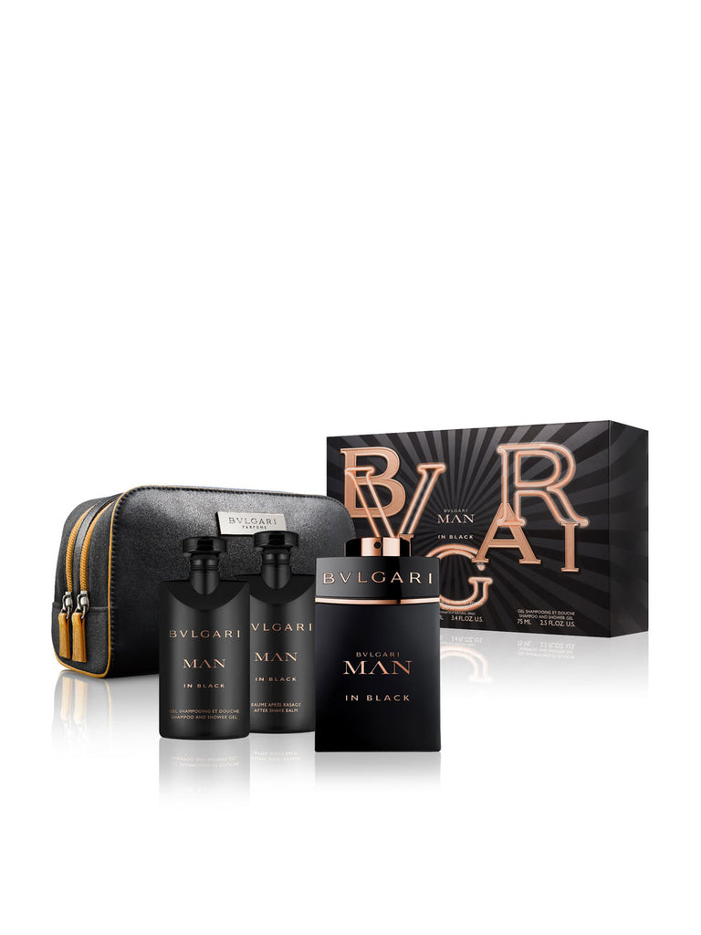 Bvlgari Man In Black Fragrance Gift Set with Pouch – FridayCharm.com