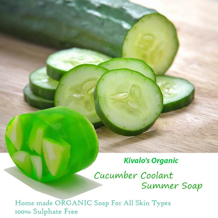 Organic CUCUMBER Cool Anti-Bacterial Summer Soap