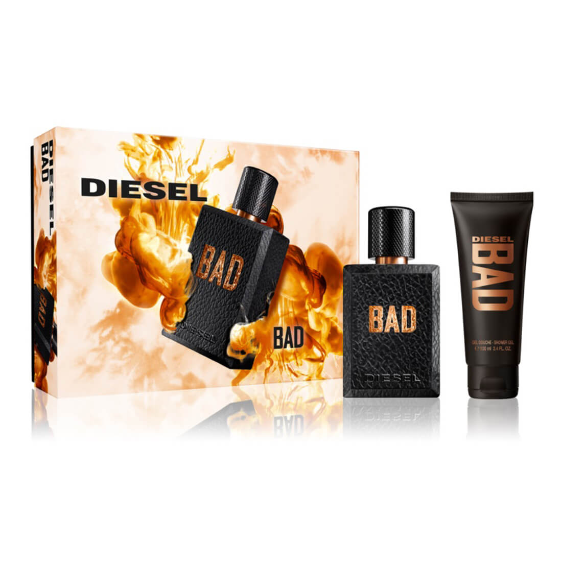 Diesel Bad Perfume Gift Set For Men EDT 50ml + Shower Gel 100ml