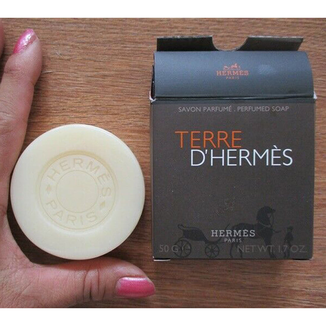 Hermes Jour D’Hermes &amp; Terre D’Hermes Perfumed Body Bath Soap Combo For Women &amp; Men 50g Each