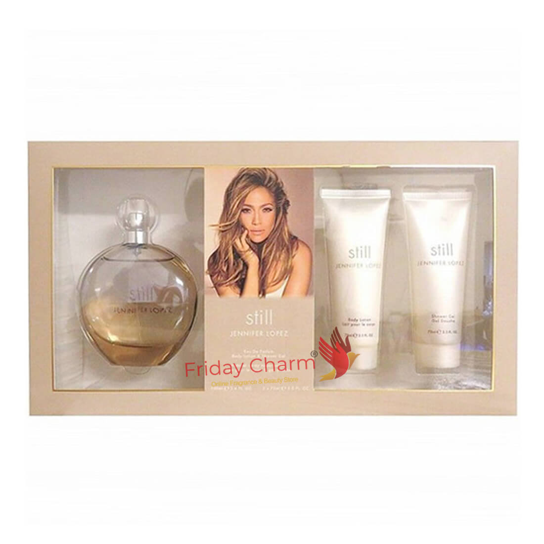 Jennifer Lopez Still Perfume Gift Set For Women Eau De Toilette 100ml + Body Lotion 75ml + Shower Gel 75ml