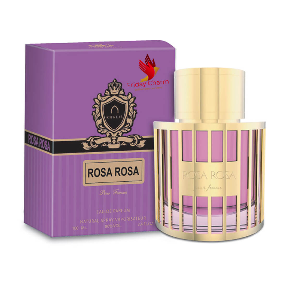 Khalis Rosa Rosa Eau De Parfum - 100ml
