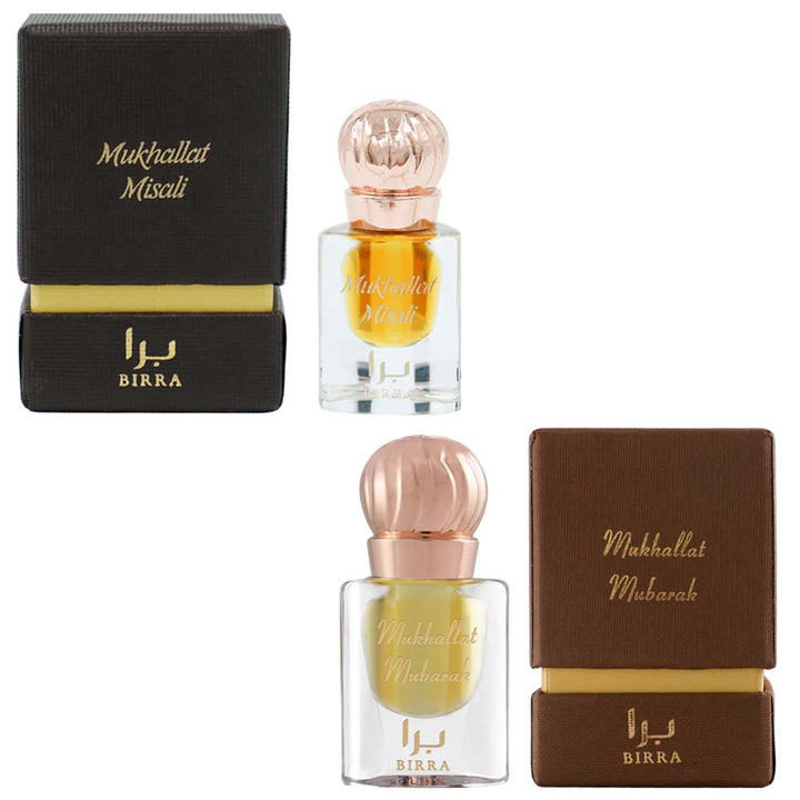 Mukhallat Misali &amp; Mukhallat Mubarak Pack Of 2 Attar By Birra