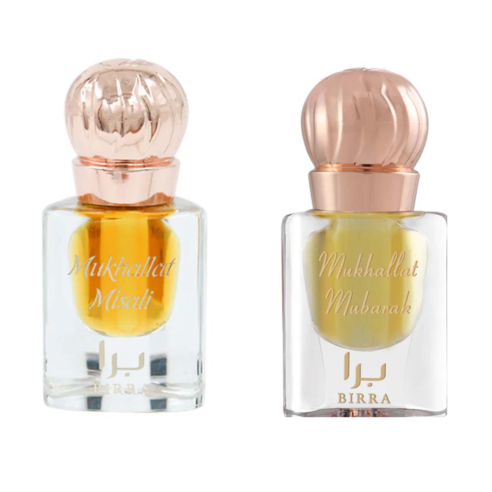 Mukhallat Misali &amp; Mukhallat Mubarak Pack Of 2 Attar By Birra