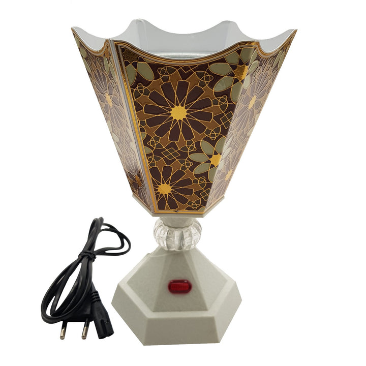 Electrical Bakhoor Incense Burner &amp; 50 g Fragrance Paste - White