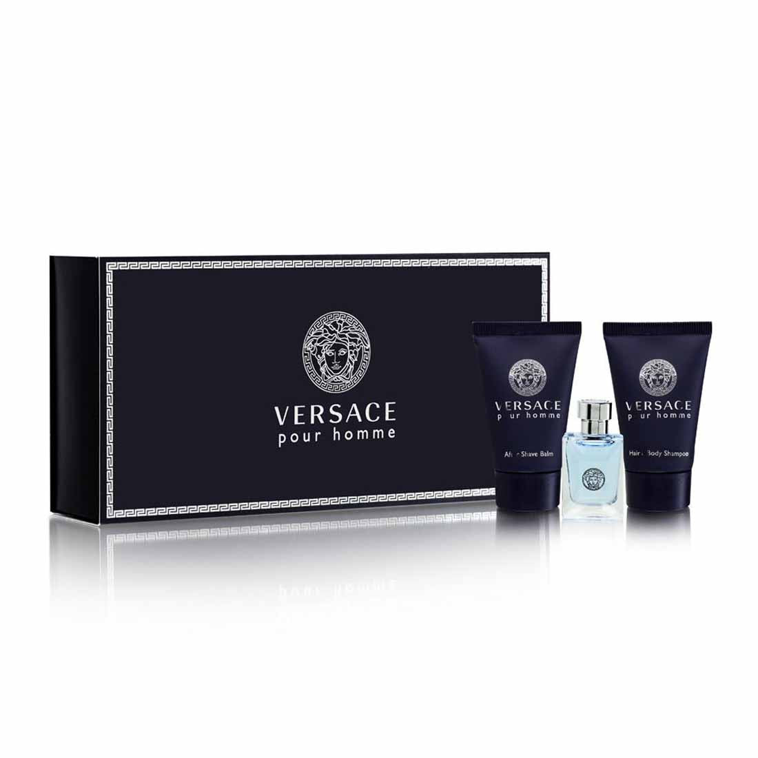 Versace Pour Homme 3 Piece Gift Set For Men