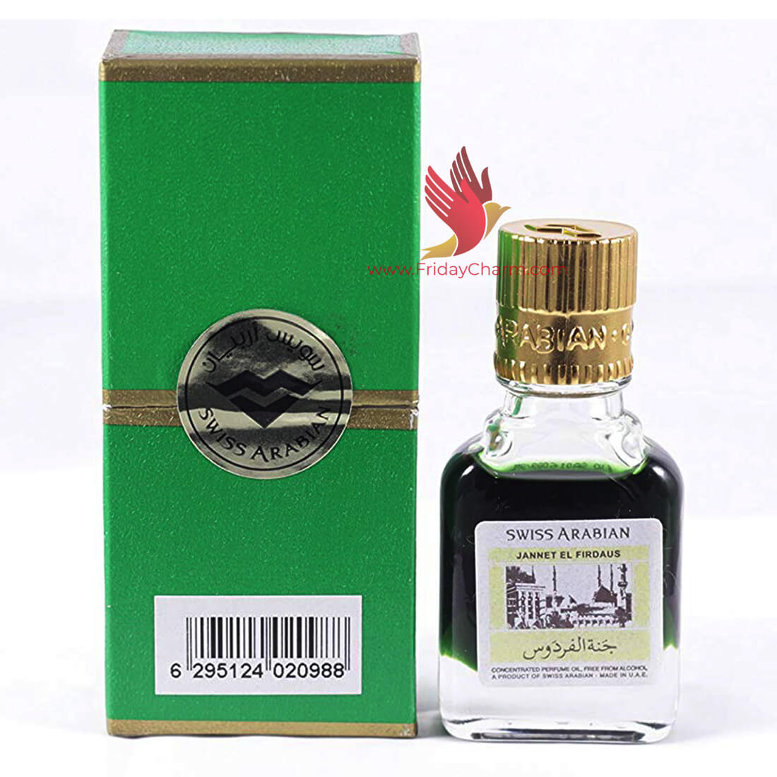 Swiss Arabian Jannat ul Firdaus Attar - 9 ml Green