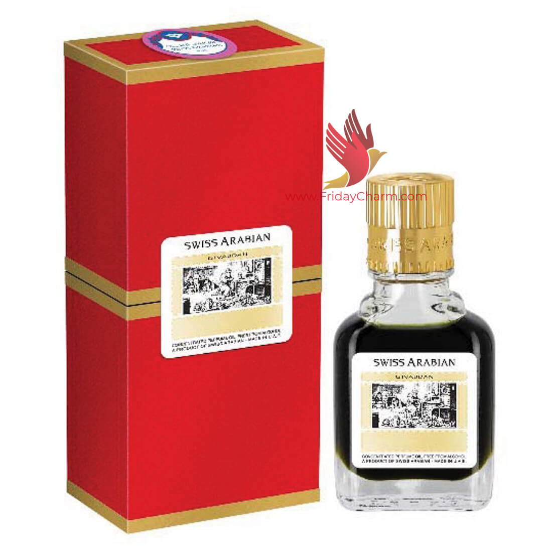 Swiss Arabian Jannat ul Firdaus 9 ml Attar Black, Red & White Pack of 3