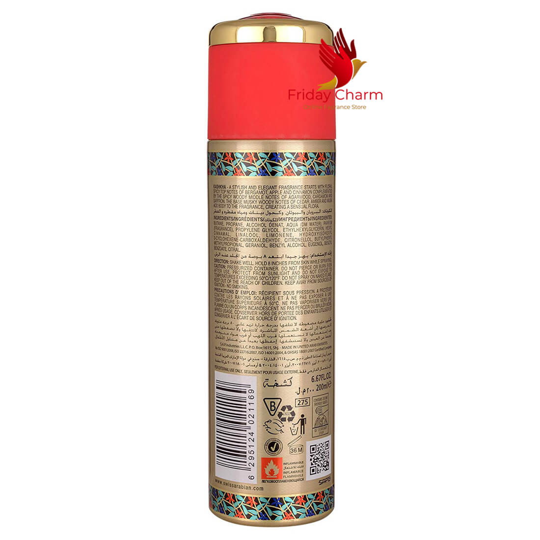 Swiss Arabian Kashkha Deodorant Spray - 200ml
