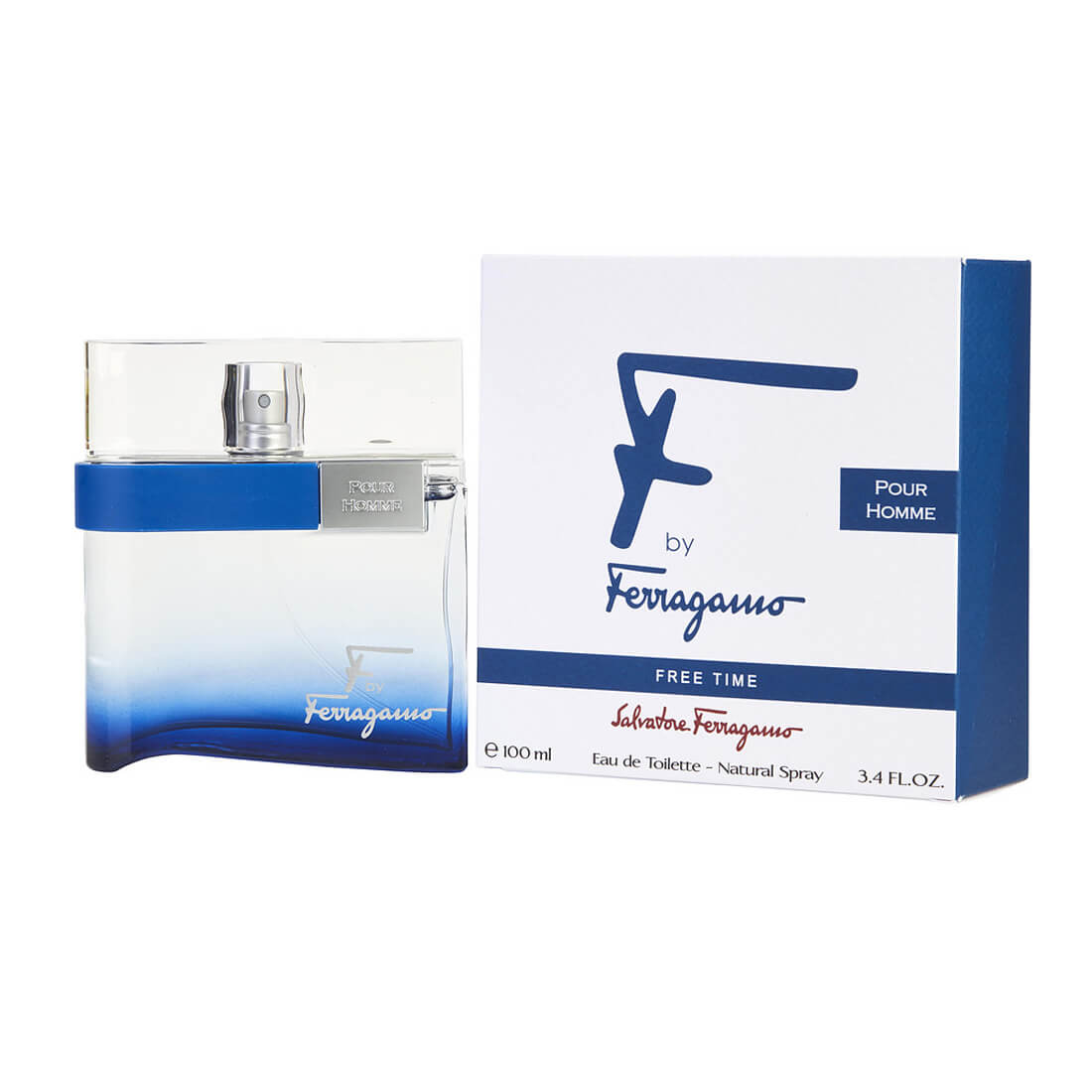 Salvatore Ferragamo F by Ferragamo Free Time Eau De Toilette For Men 100ml