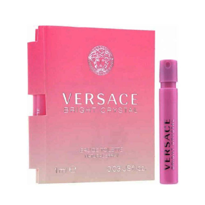 Versace Bright Crystal Eau De Toilette For Women Vial 1ml Pack Of 2