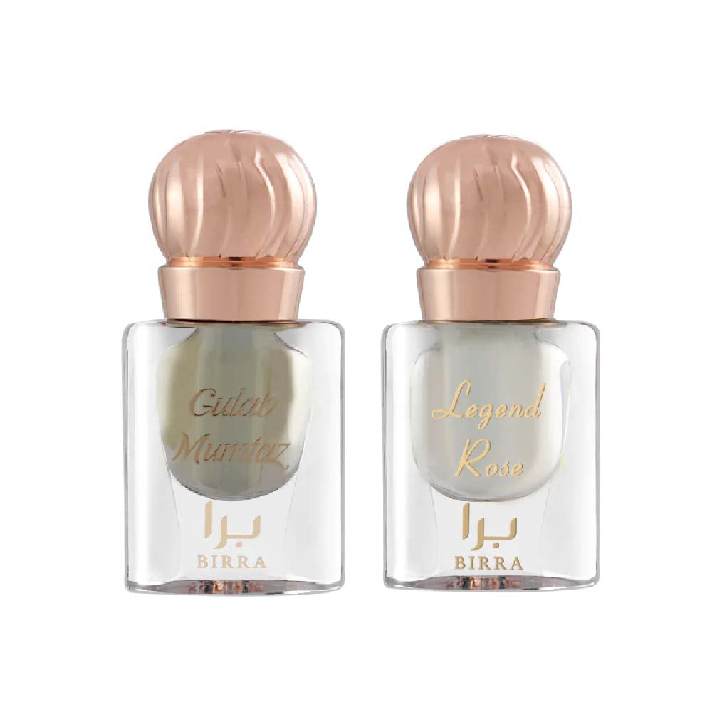 Gulab Mumtaz & Legend Rose Pack of 2 Attar By Birra