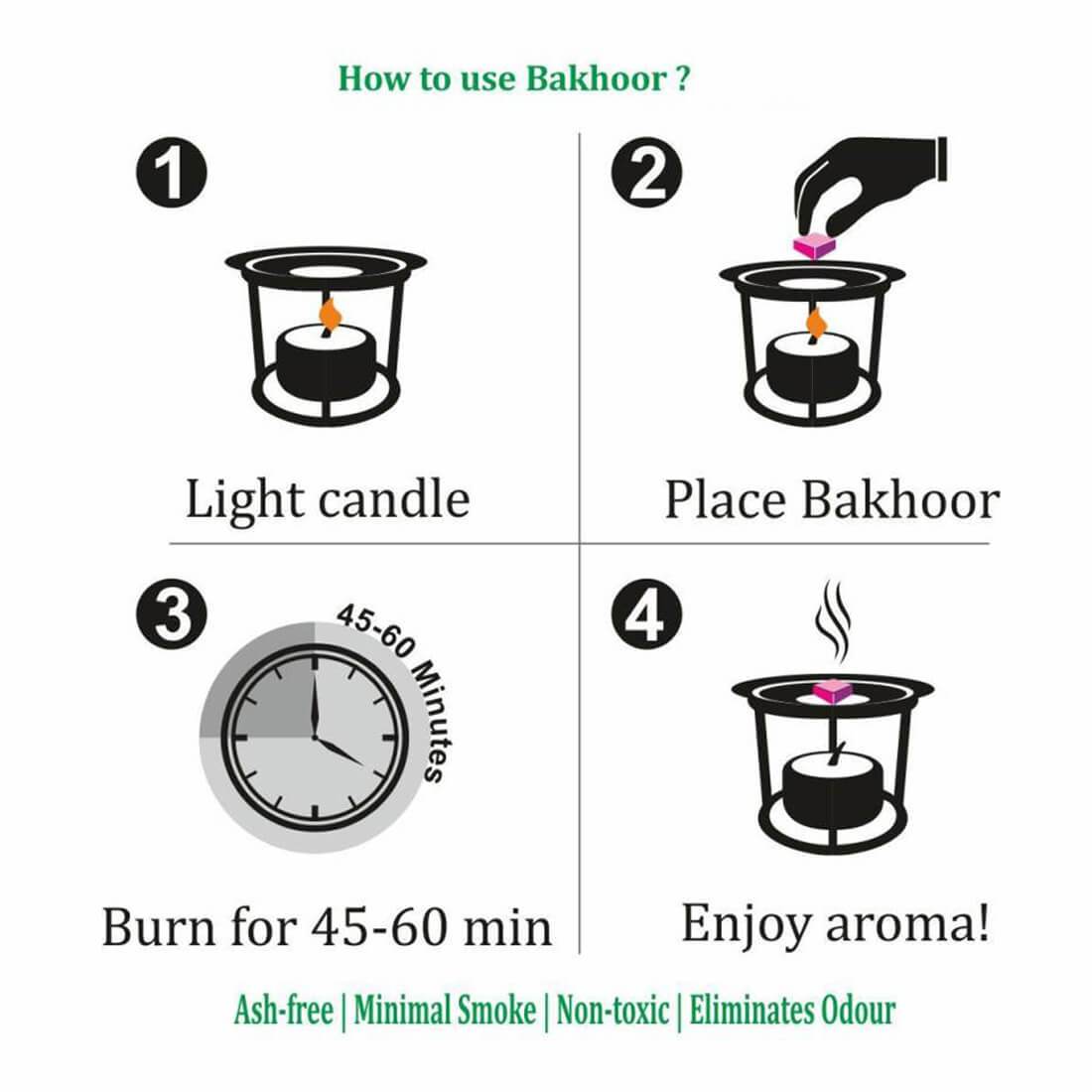 Electrical Bakhoor Burner & 50g Fragrance Paste - Silver